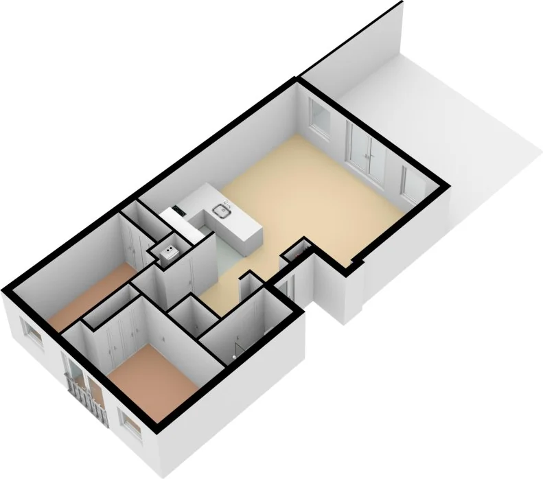 Foto van de Appartement gelegen aan de Gaelstraat in Haarlem