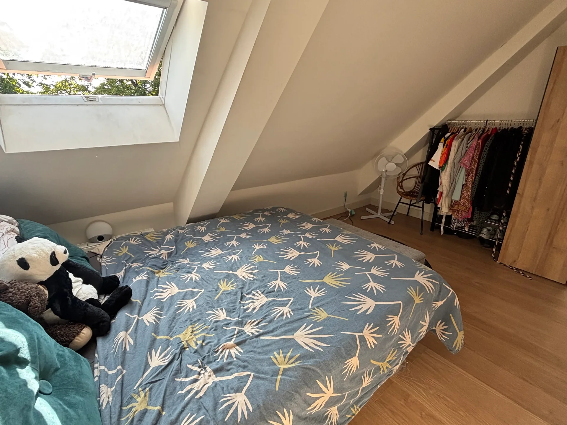 geblurde versie van de foto als achtergrond