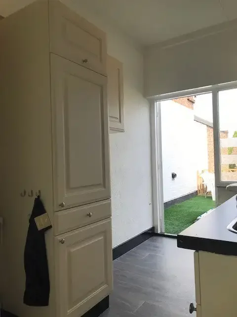 geblurde versie van de foto als achtergrond
