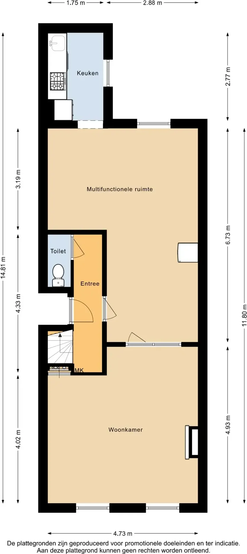 Foto van de Appartement gelegen aan de Provenierssingel in Rotterdam