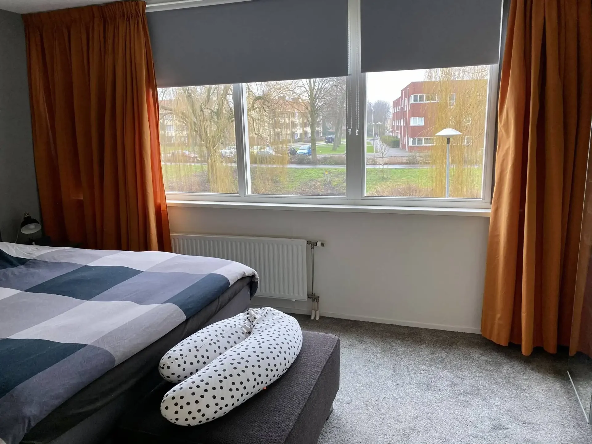 geblurde versie van de foto als achtergrond
