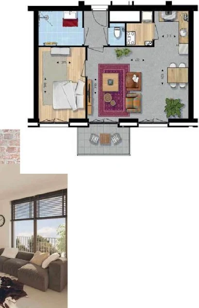 Foto van de Appartement gelegen aan de Veemarktstraat in Tilburg