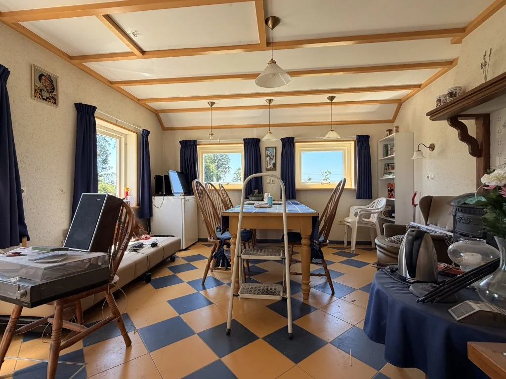 geblurde versie van de foto als achtergrond