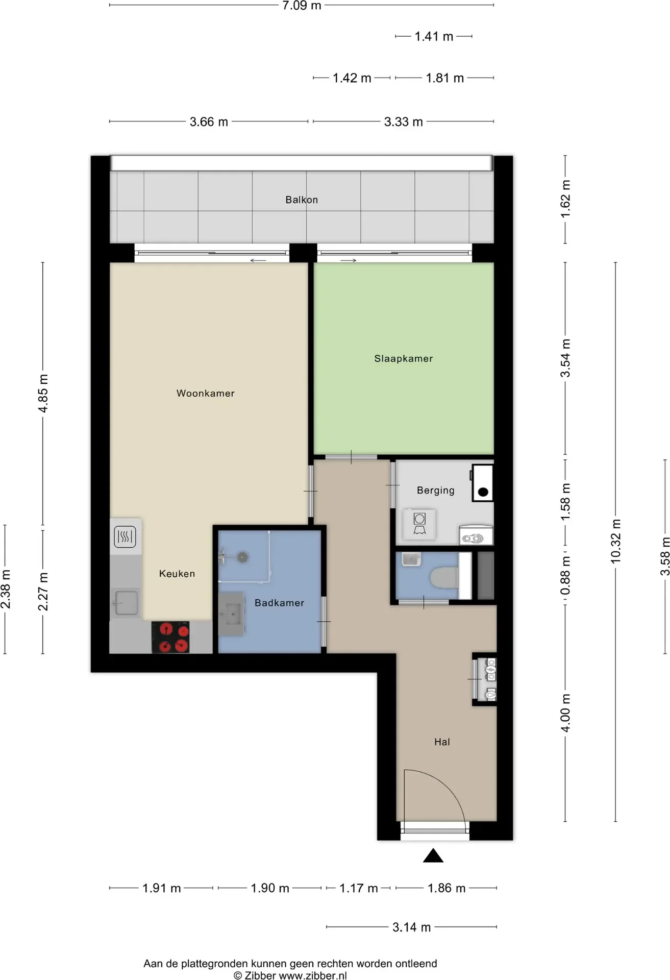 Foto van de Appartement gelegen aan de Vredenburg in Utrecht