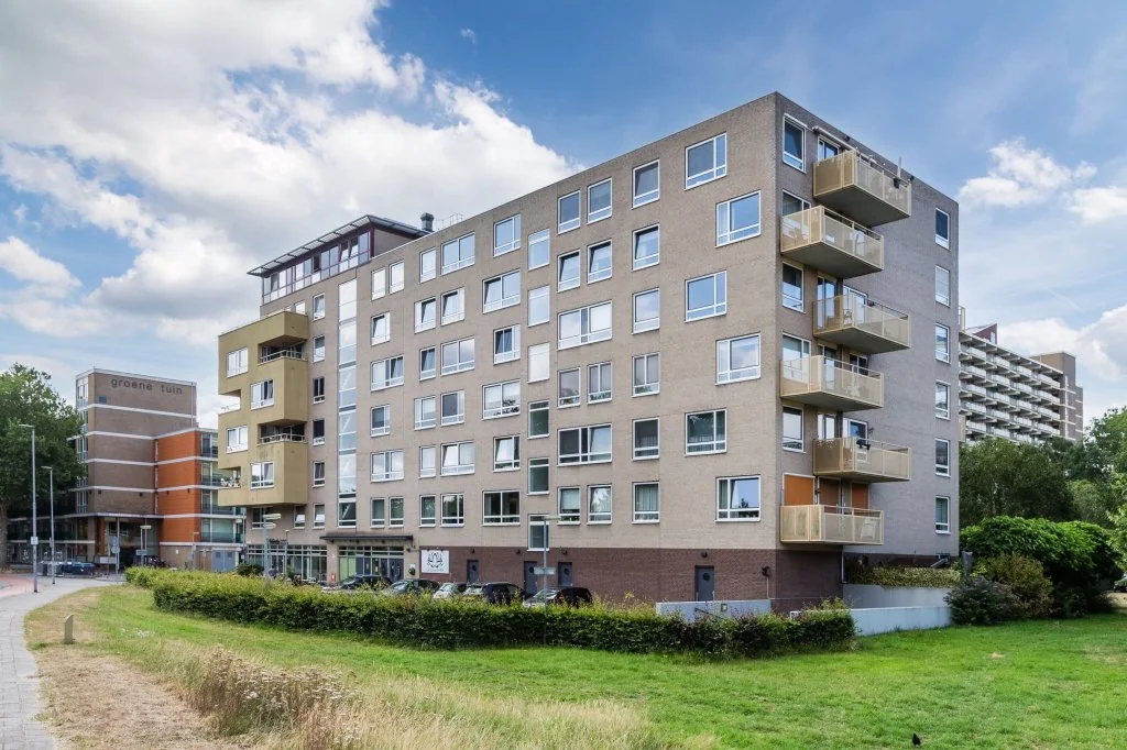 geblurde versie van de foto als achtergrond