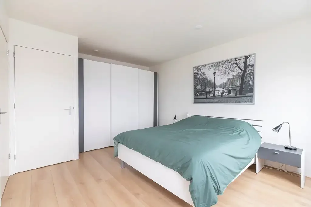 geblurde versie van de foto als achtergrond