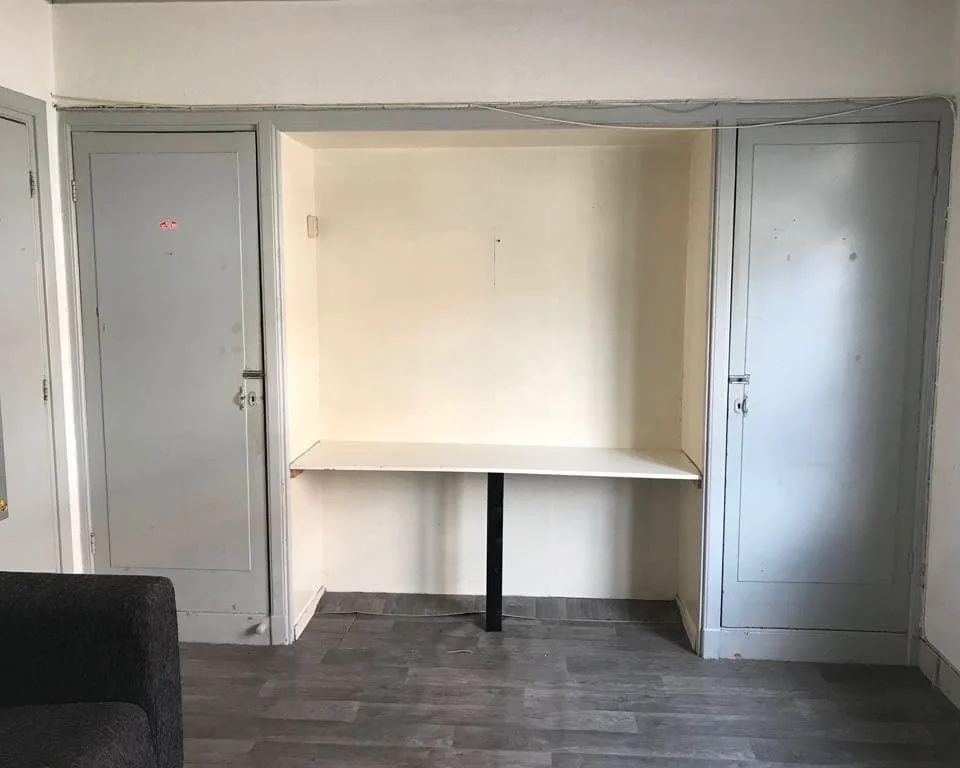 geblurde versie van de foto als achtergrond