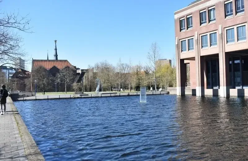 geblurde versie van de foto als achtergrond