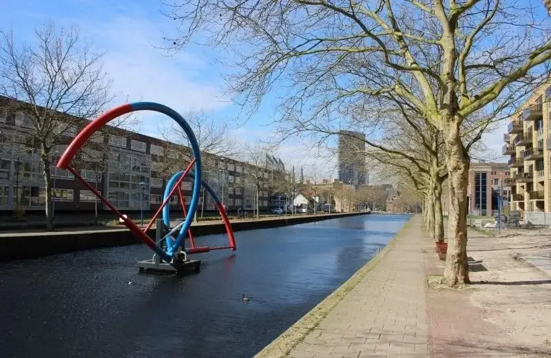 geblurde versie van de foto als achtergrond