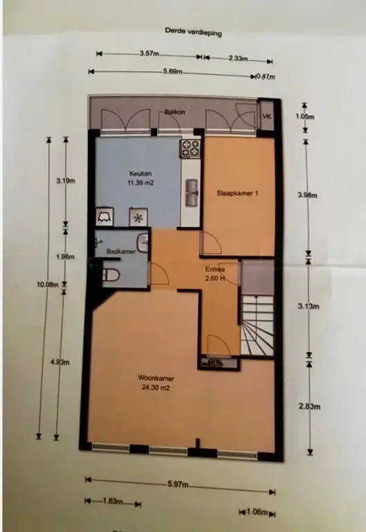 Foto van de Appartement gelegen aan de Marco Polostraat in Amsterdam
