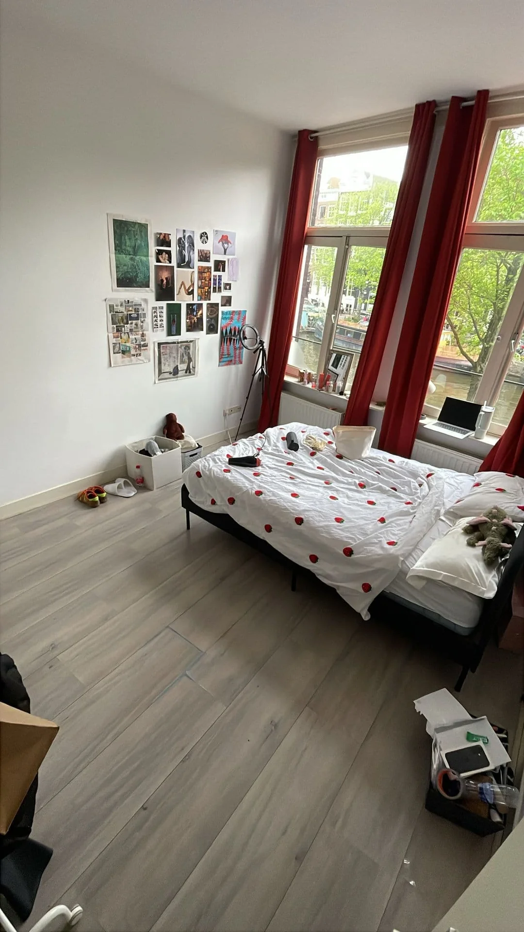 geblurde versie van de foto als achtergrond