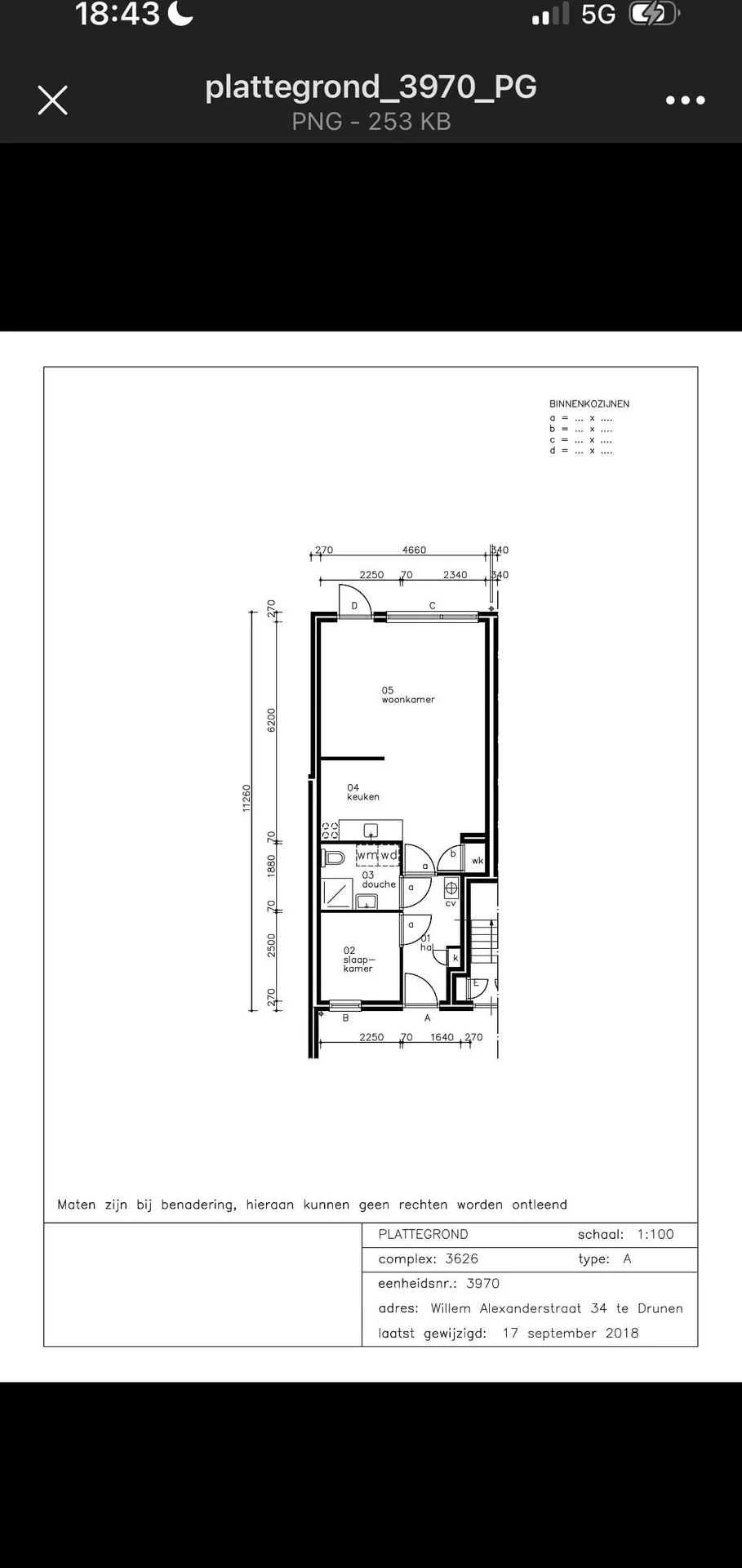 Foto van de Appartement gelegen aan de Willem Alexanderstraat in Drunen
