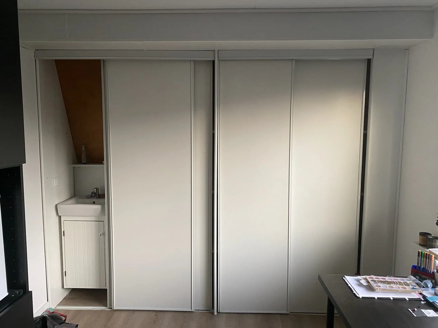 geblurde versie van de foto als achtergrond