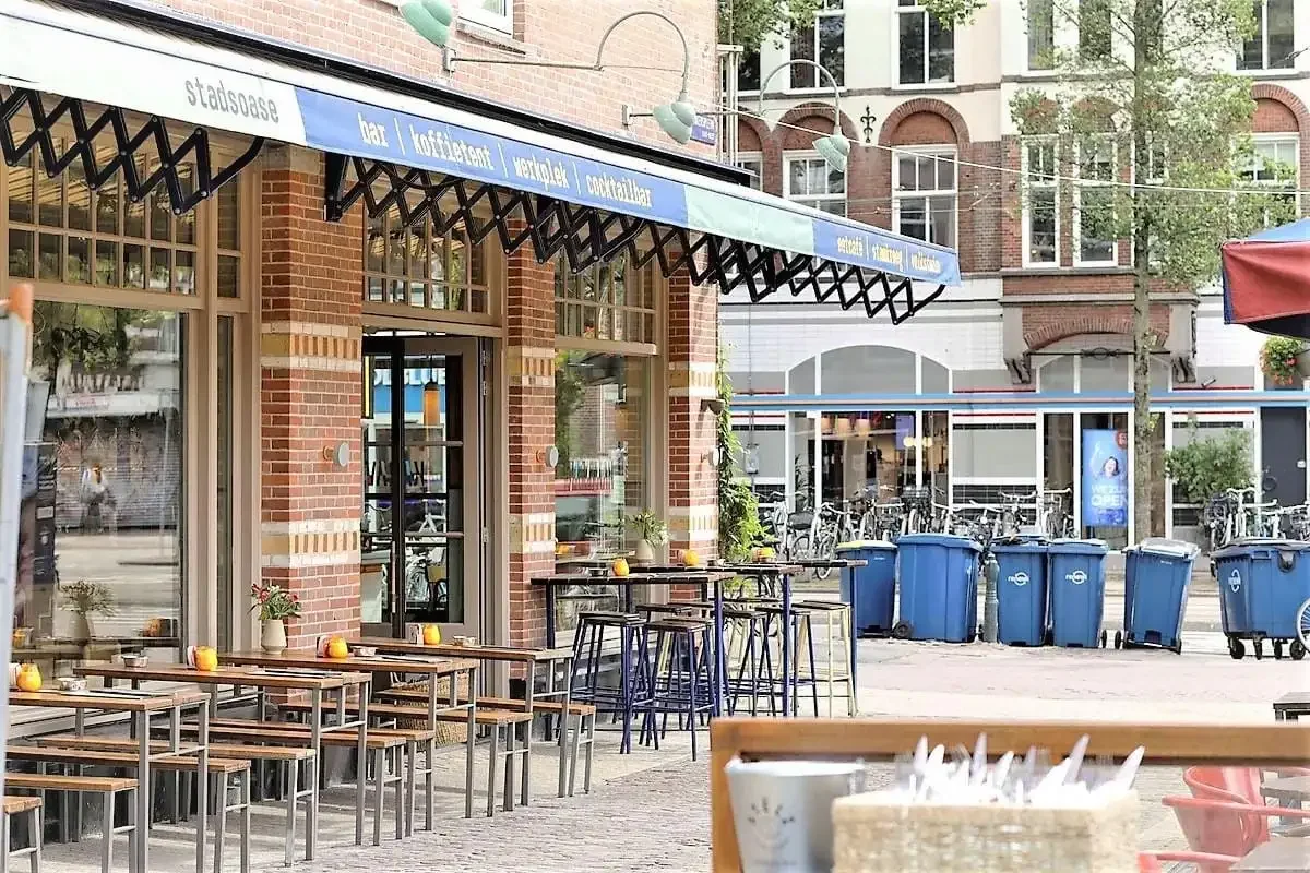 geblurde versie van de foto als achtergrond