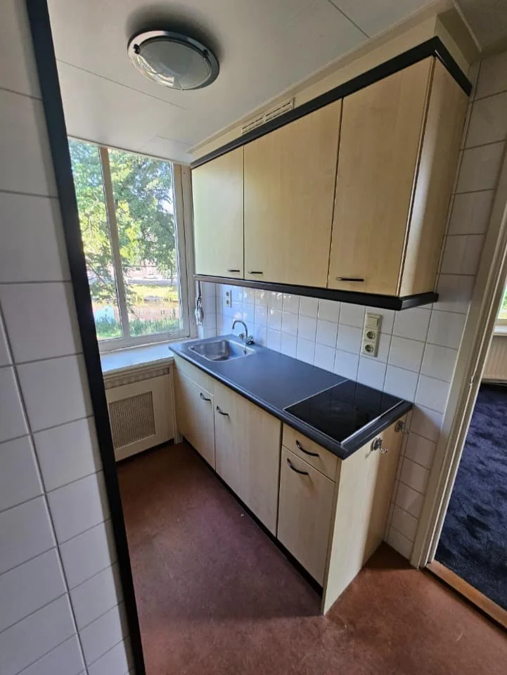geblurde versie van de foto als achtergrond