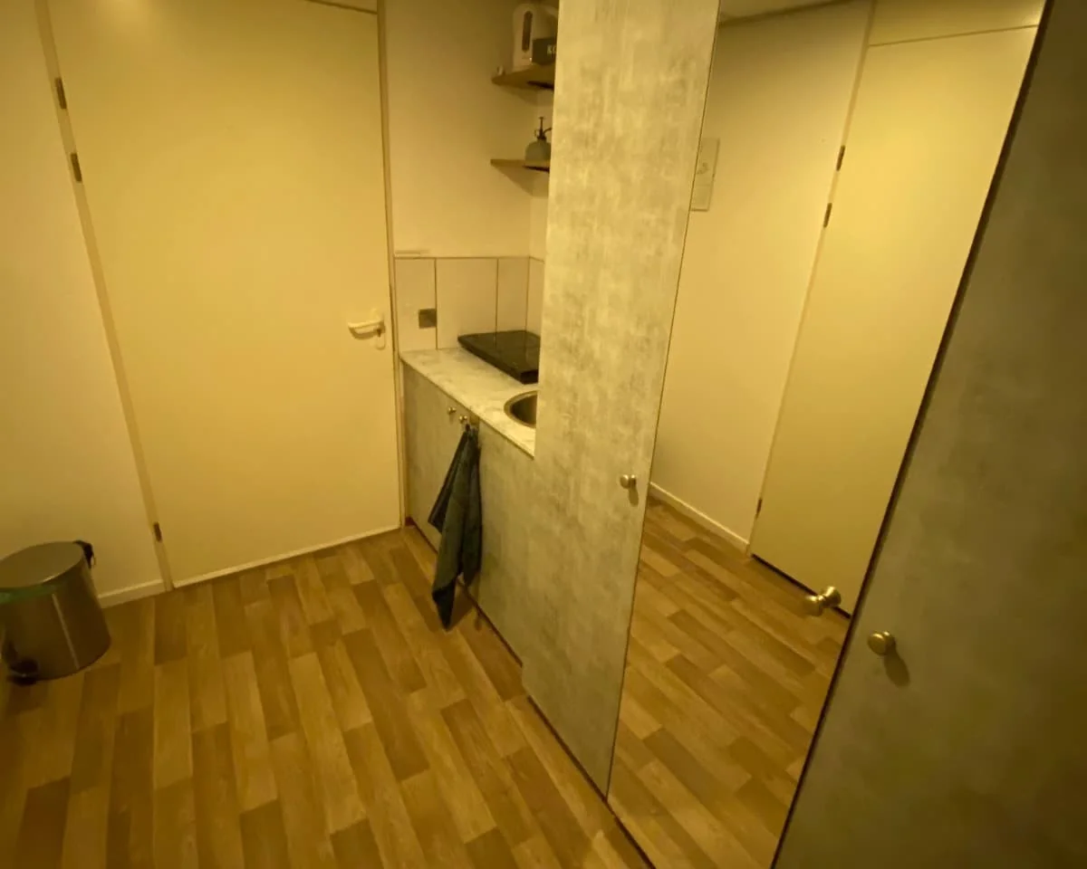 geblurde versie van de foto als achtergrond