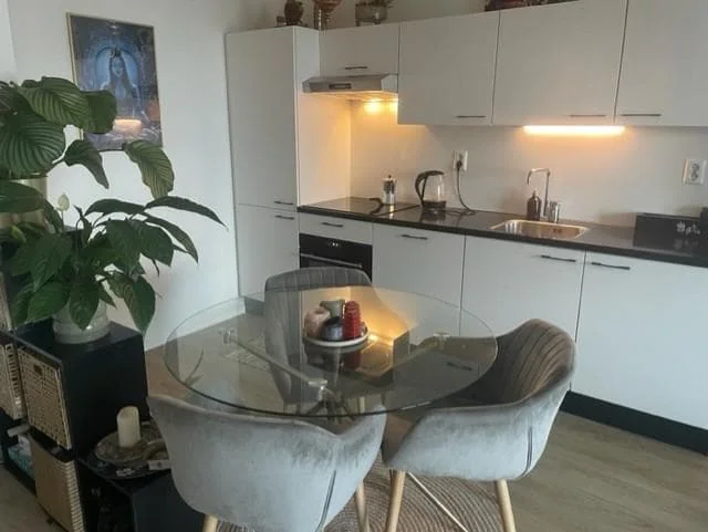 geblurde versie van de foto als achtergrond