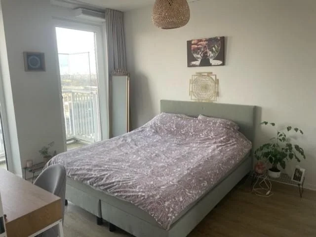 geblurde versie van de foto als achtergrond