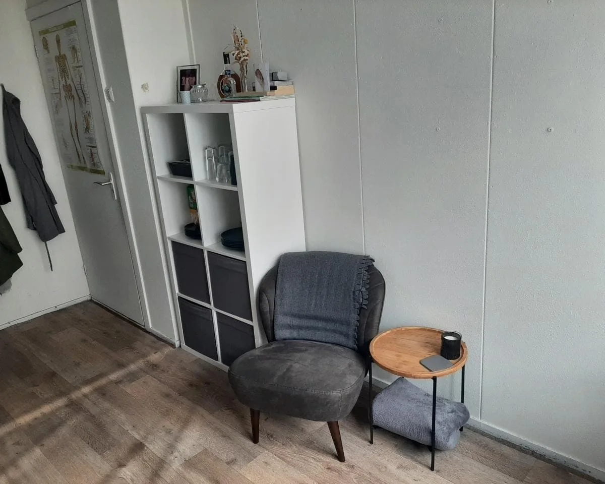 geblurde versie van de foto als achtergrond