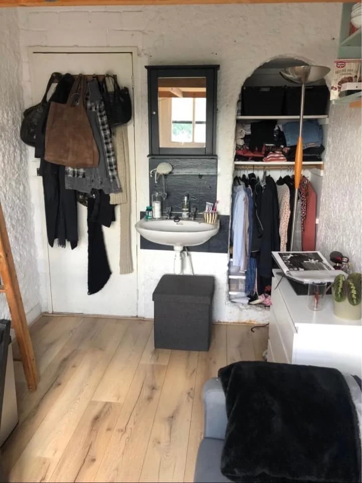 geblurde versie van de foto als achtergrond