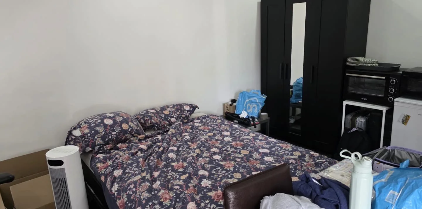 geblurde versie van de foto als achtergrond