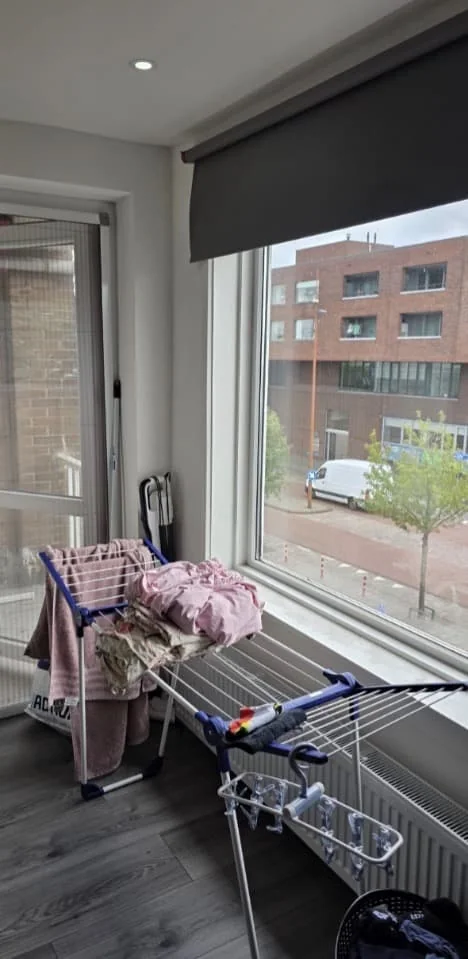 geblurde versie van de foto als achtergrond