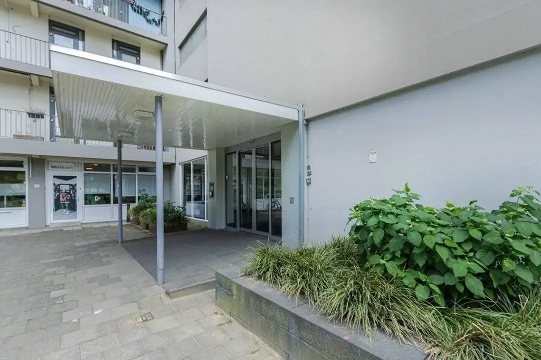 geblurde versie van de foto als achtergrond