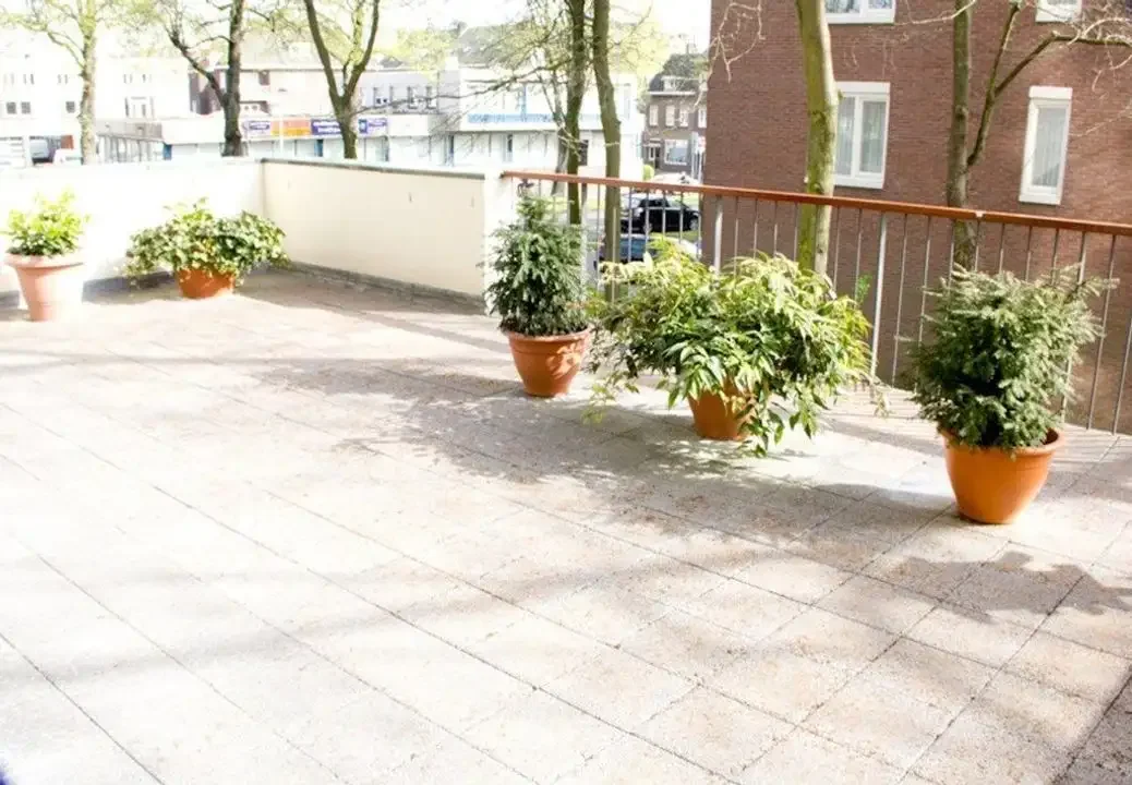 geblurde versie van de foto als achtergrond