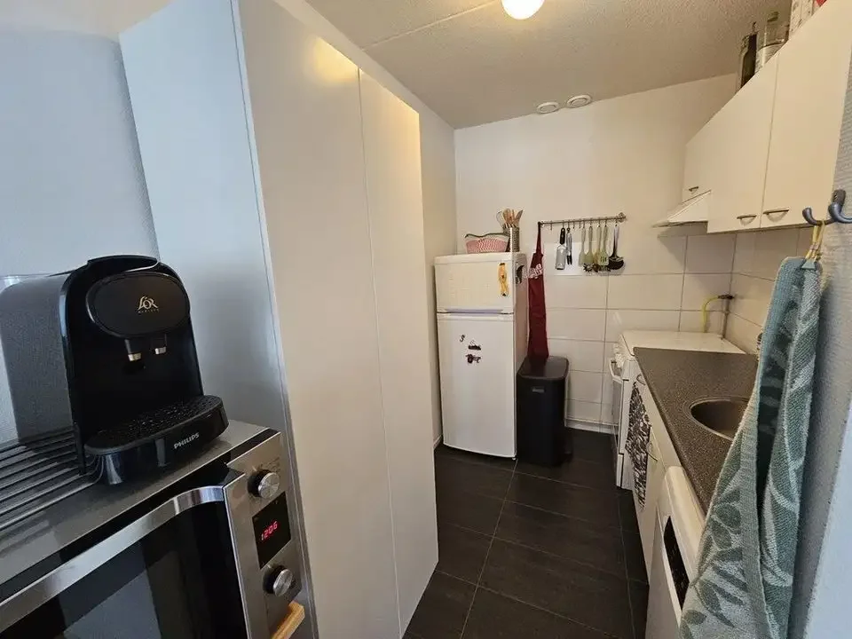 geblurde versie van de foto als achtergrond
