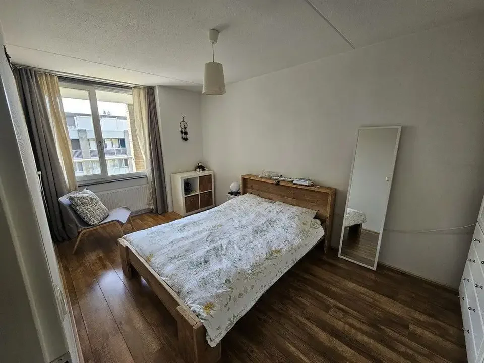 geblurde versie van de foto als achtergrond