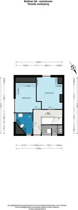 Foto van de Appartement gelegen aan de Badlaan in Amstelveen