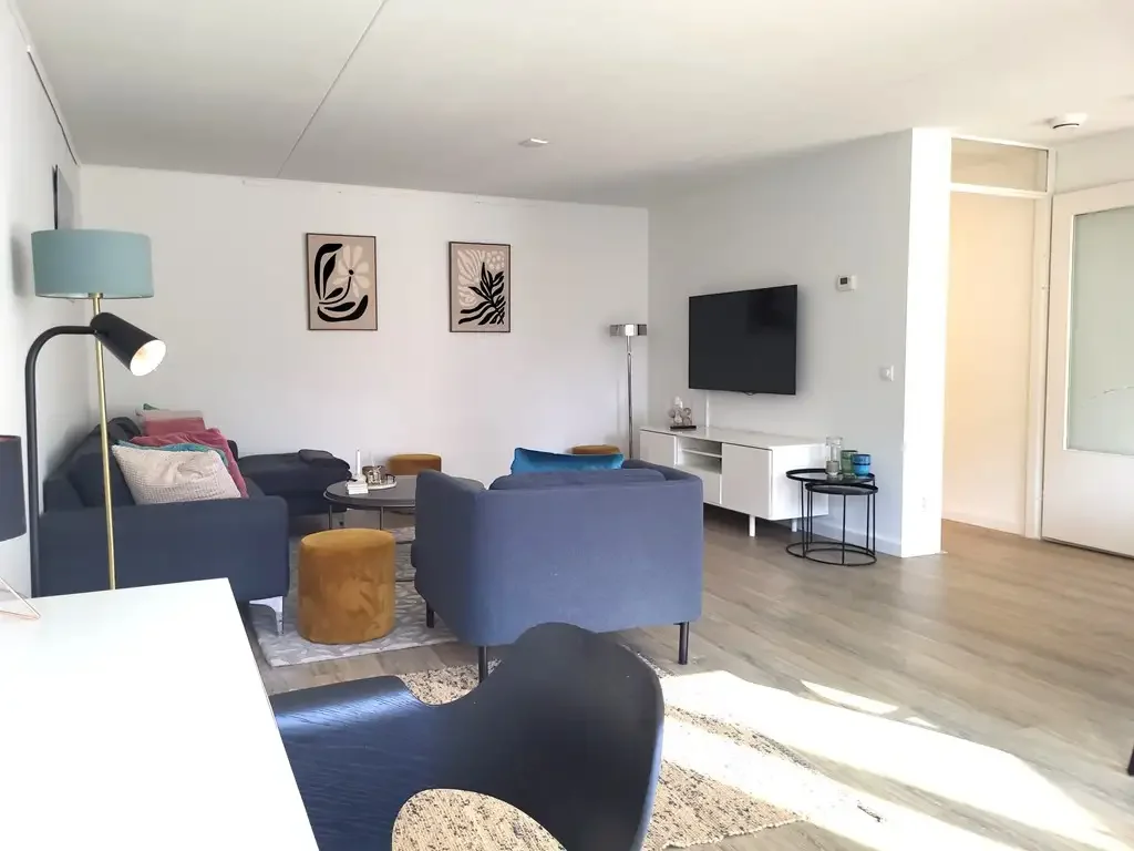 geblurde versie van de foto als achtergrond
