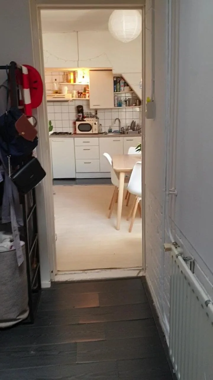 geblurde versie van de foto als achtergrond