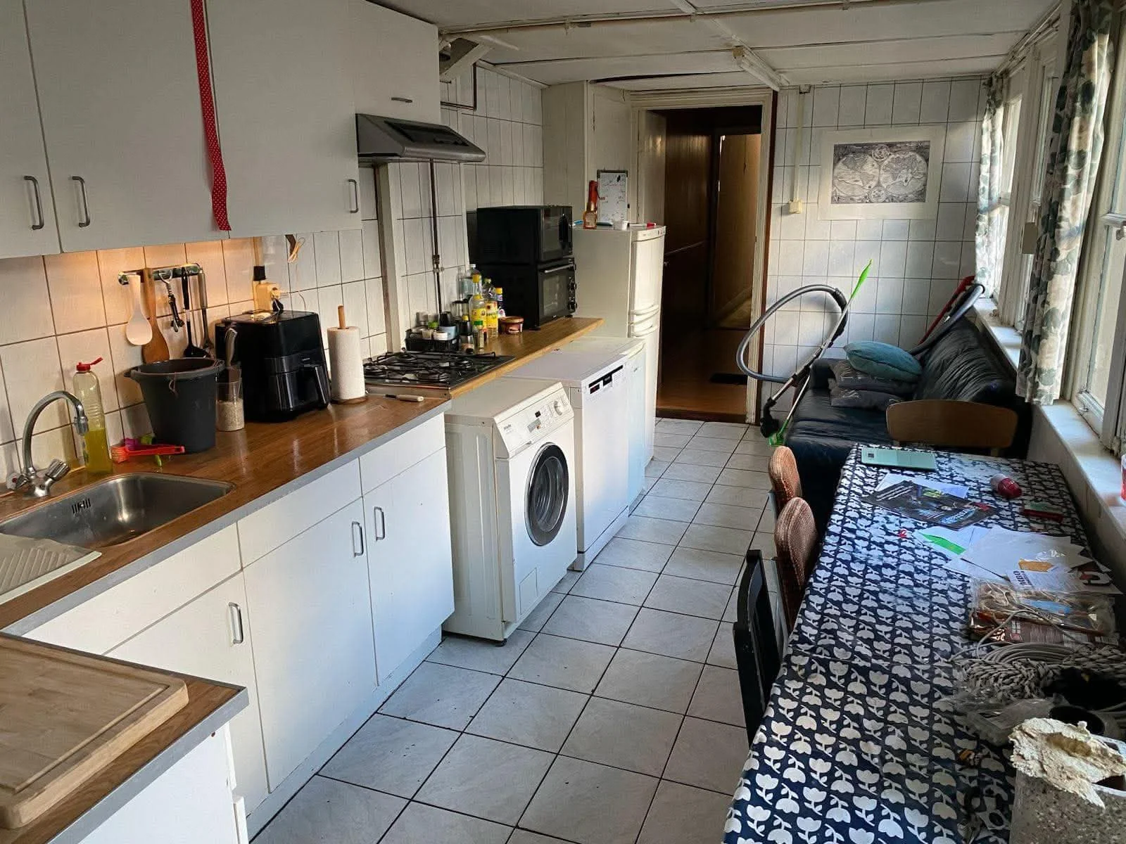 geblurde versie van de foto als achtergrond
