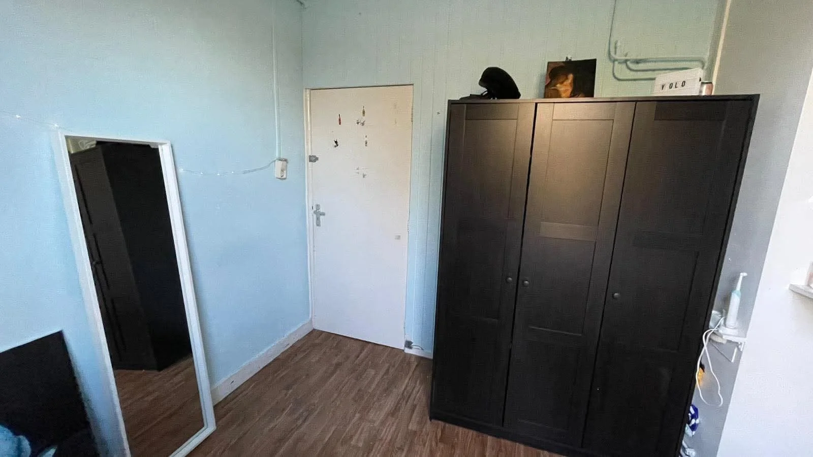 geblurde versie van de foto als achtergrond