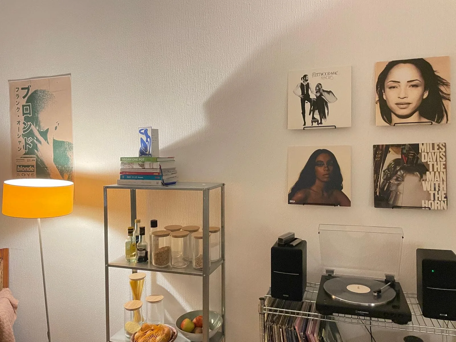 geblurde versie van de foto als achtergrond
