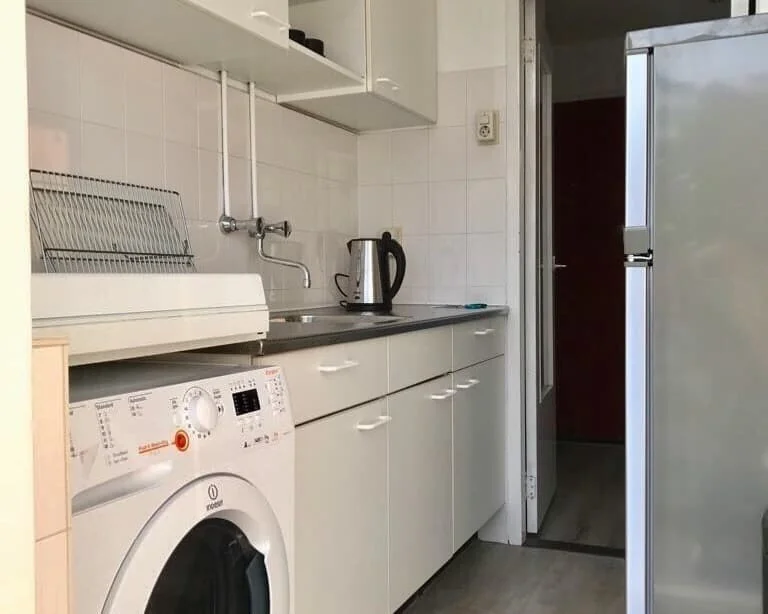 geblurde versie van de foto als achtergrond