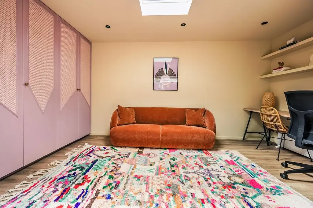 geblurde versie van de foto als achtergrond