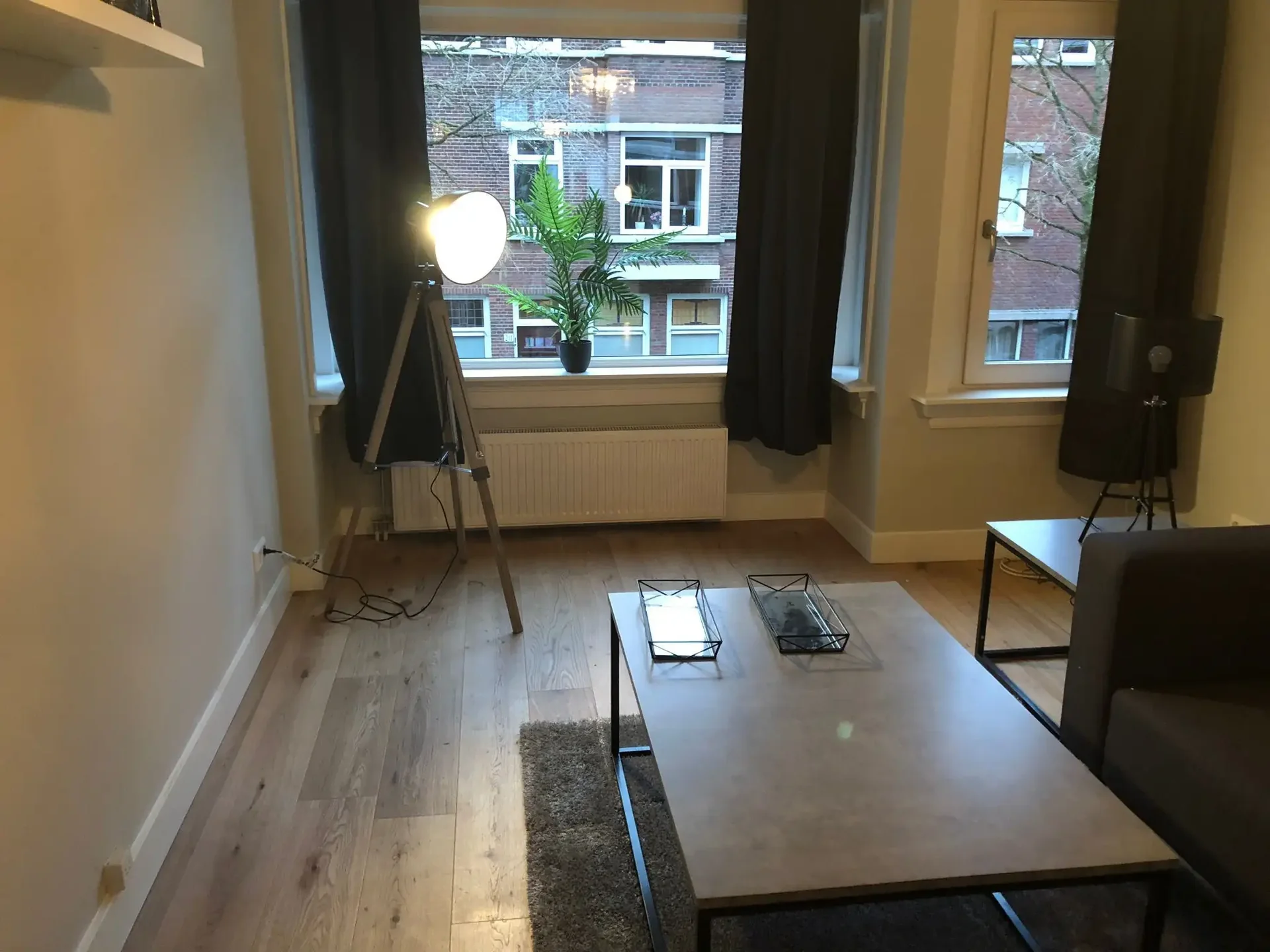 geblurde versie van de foto als achtergrond