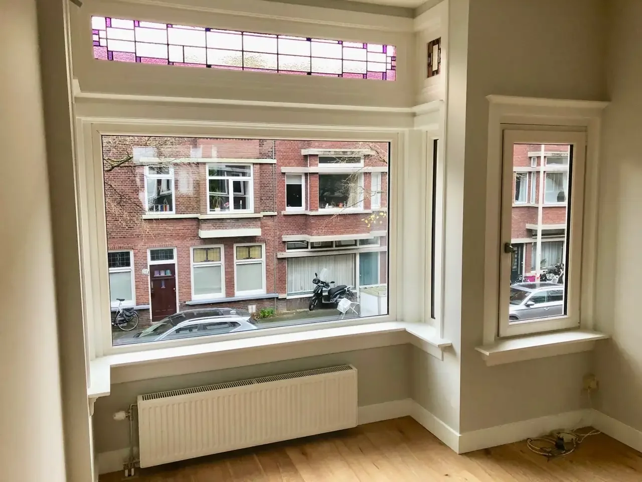 geblurde versie van de foto als achtergrond