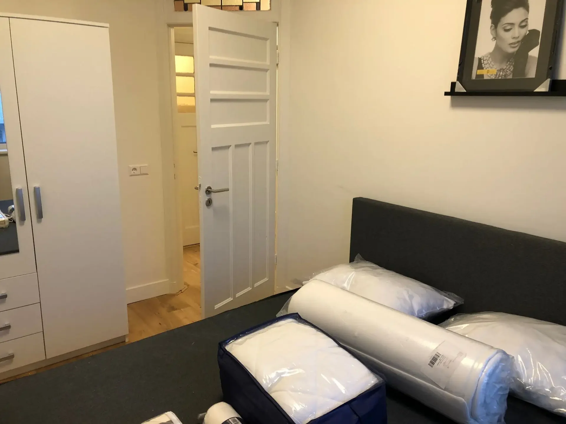 geblurde versie van de foto als achtergrond