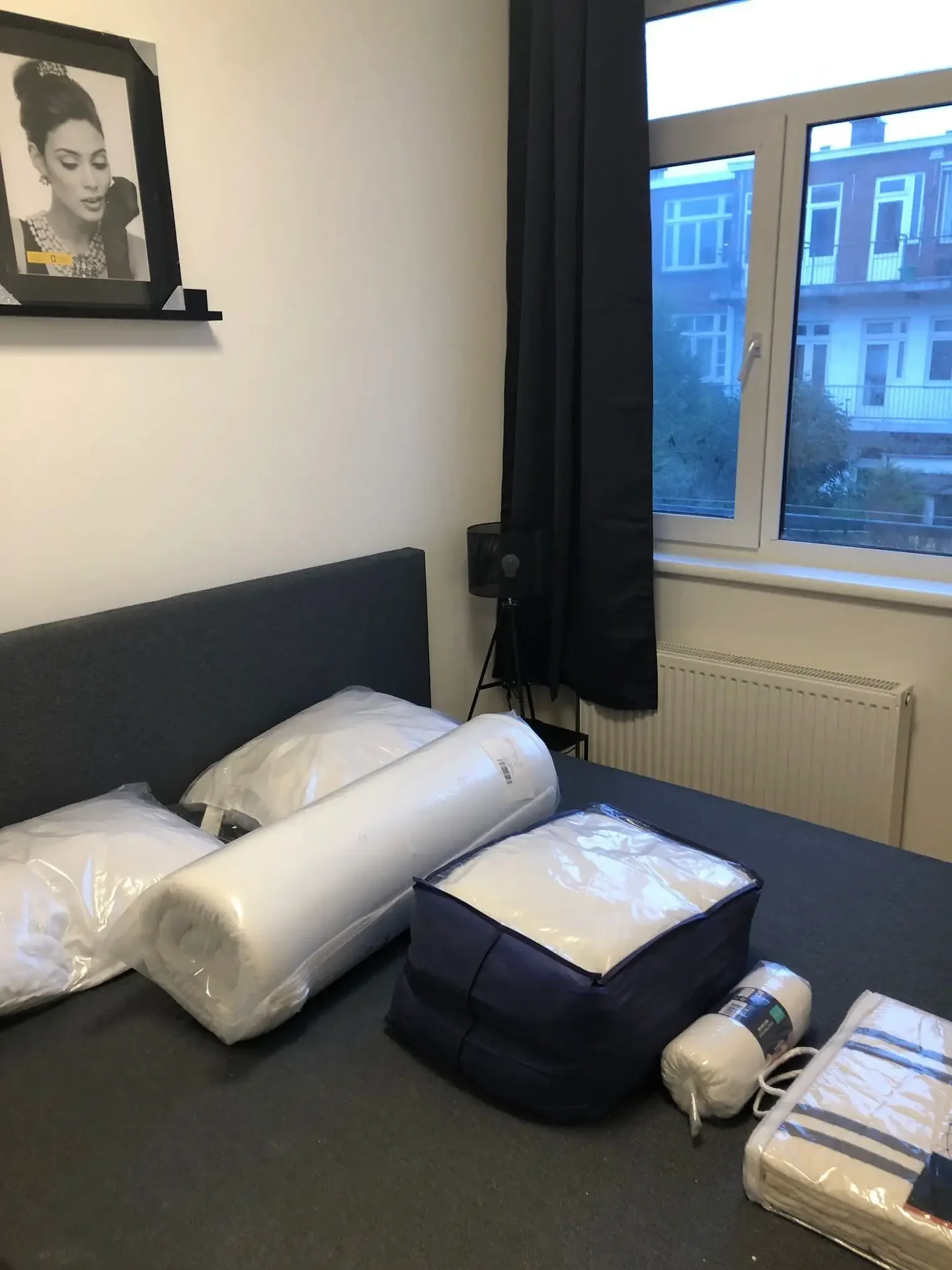 geblurde versie van de foto als achtergrond