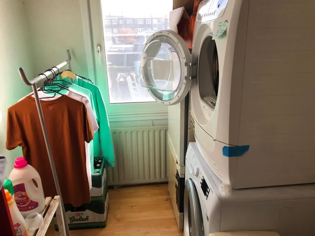 geblurde versie van de foto als achtergrond