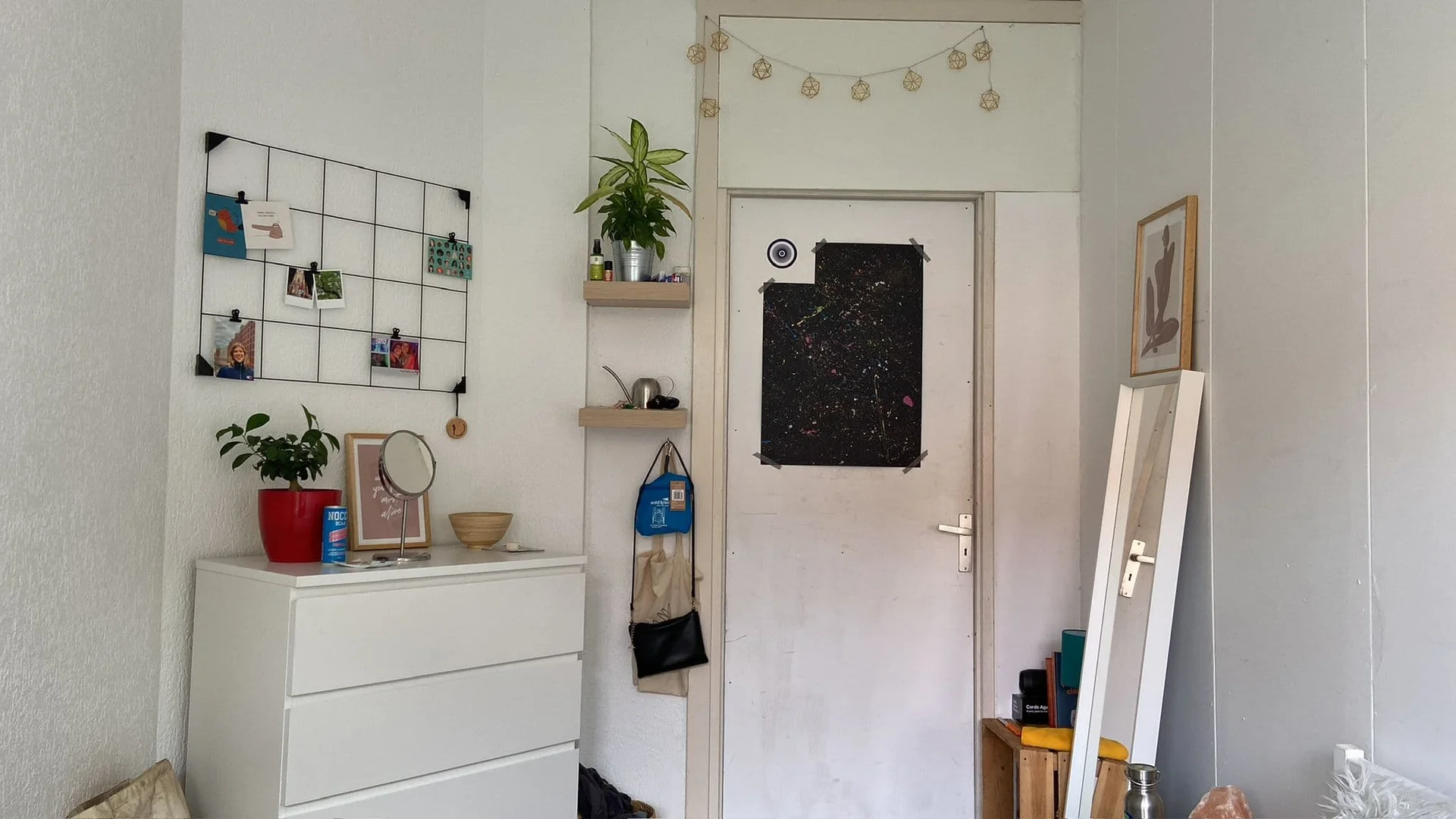 geblurde versie van de foto als achtergrond