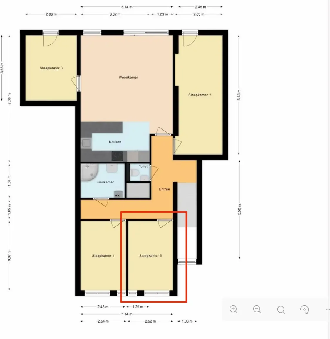 Foto van de Appartement gelegen aan de Klaas Katerstraat in Amsterdam
