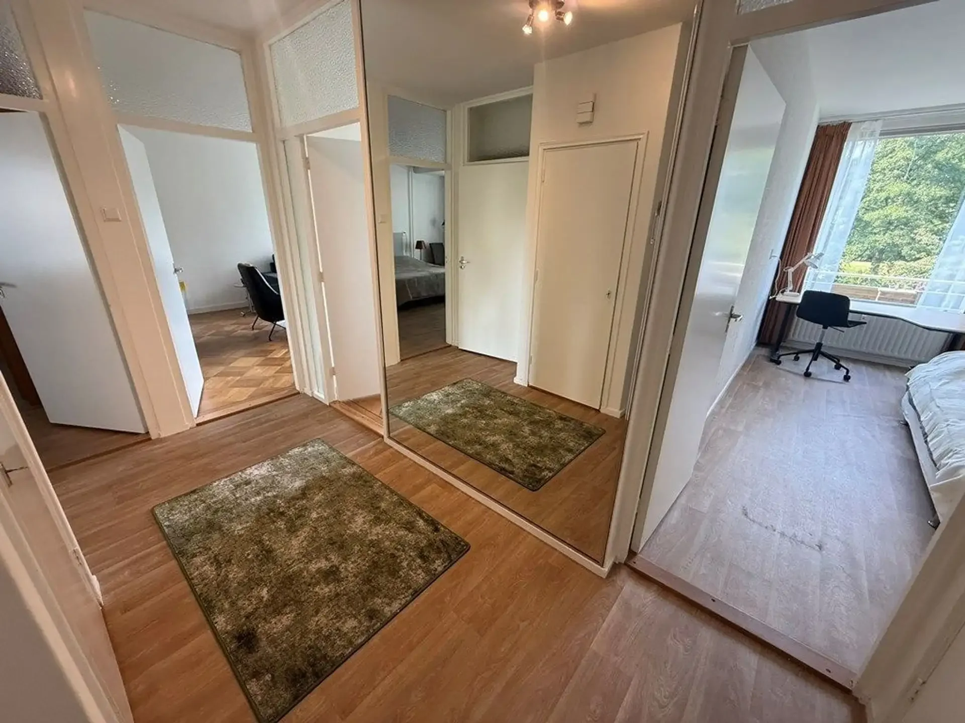 geblurde versie van de foto als achtergrond