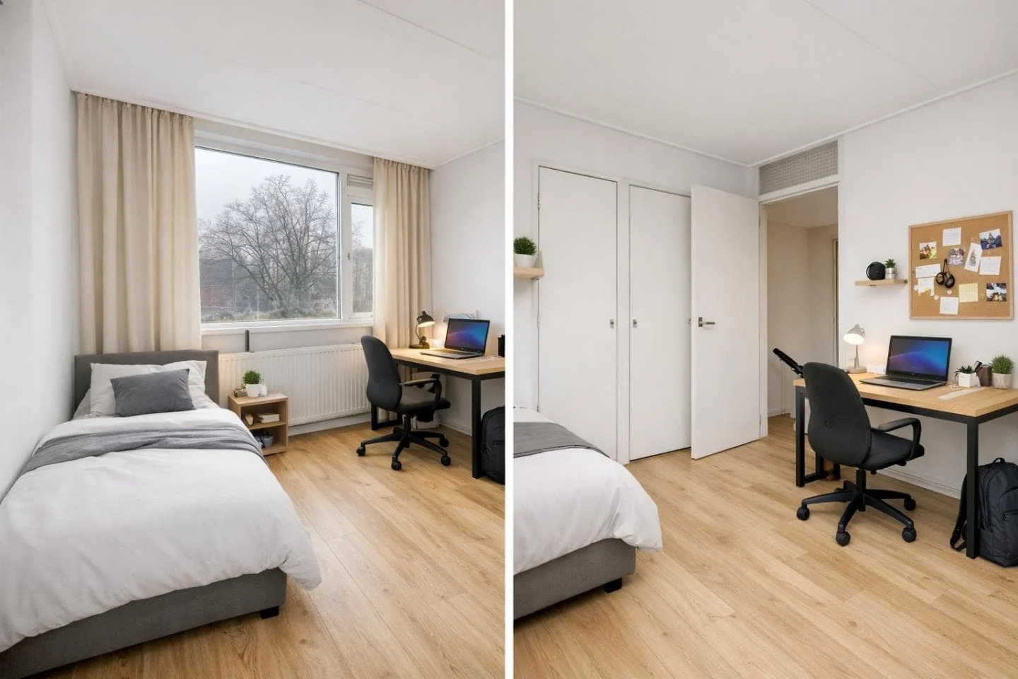 geblurde versie van de foto als achtergrond