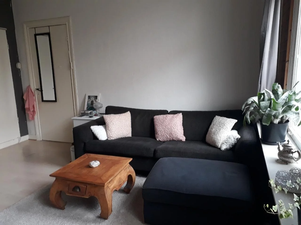 geblurde versie van de foto als achtergrond