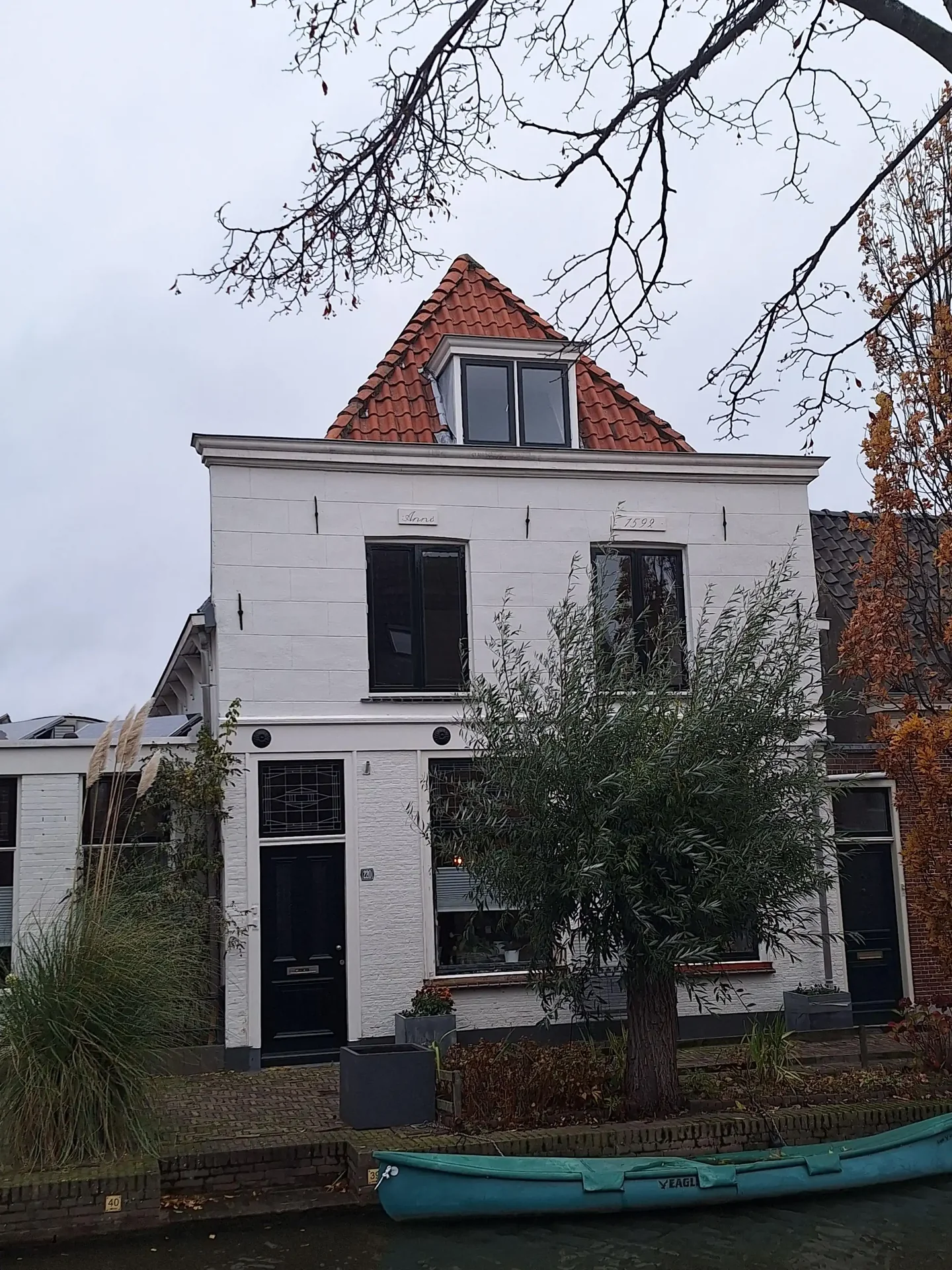 geblurde versie van de foto als achtergrond