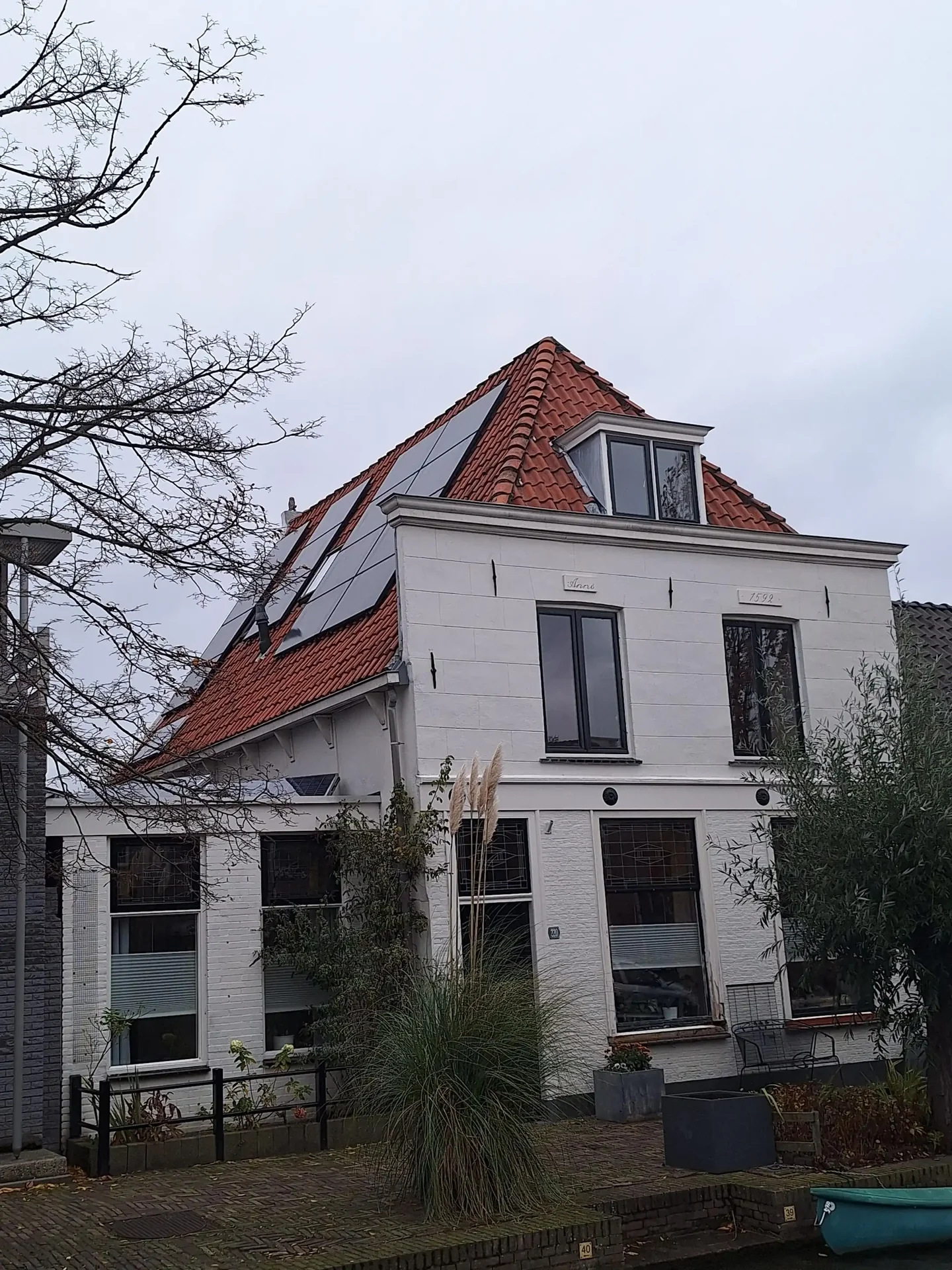 geblurde versie van de foto als achtergrond
